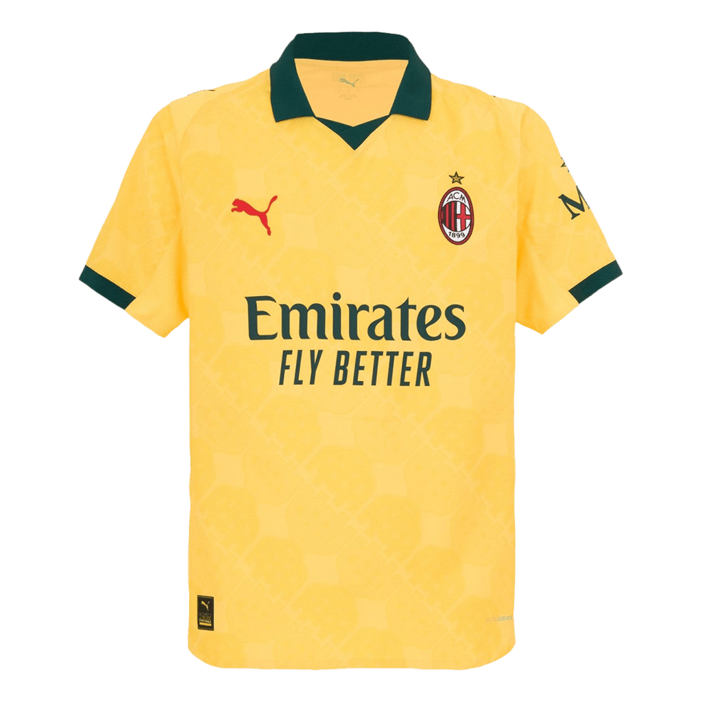 Soccer Kits Authentic AC Milan Third Away Soccer Jersey 2025/26 Yellow