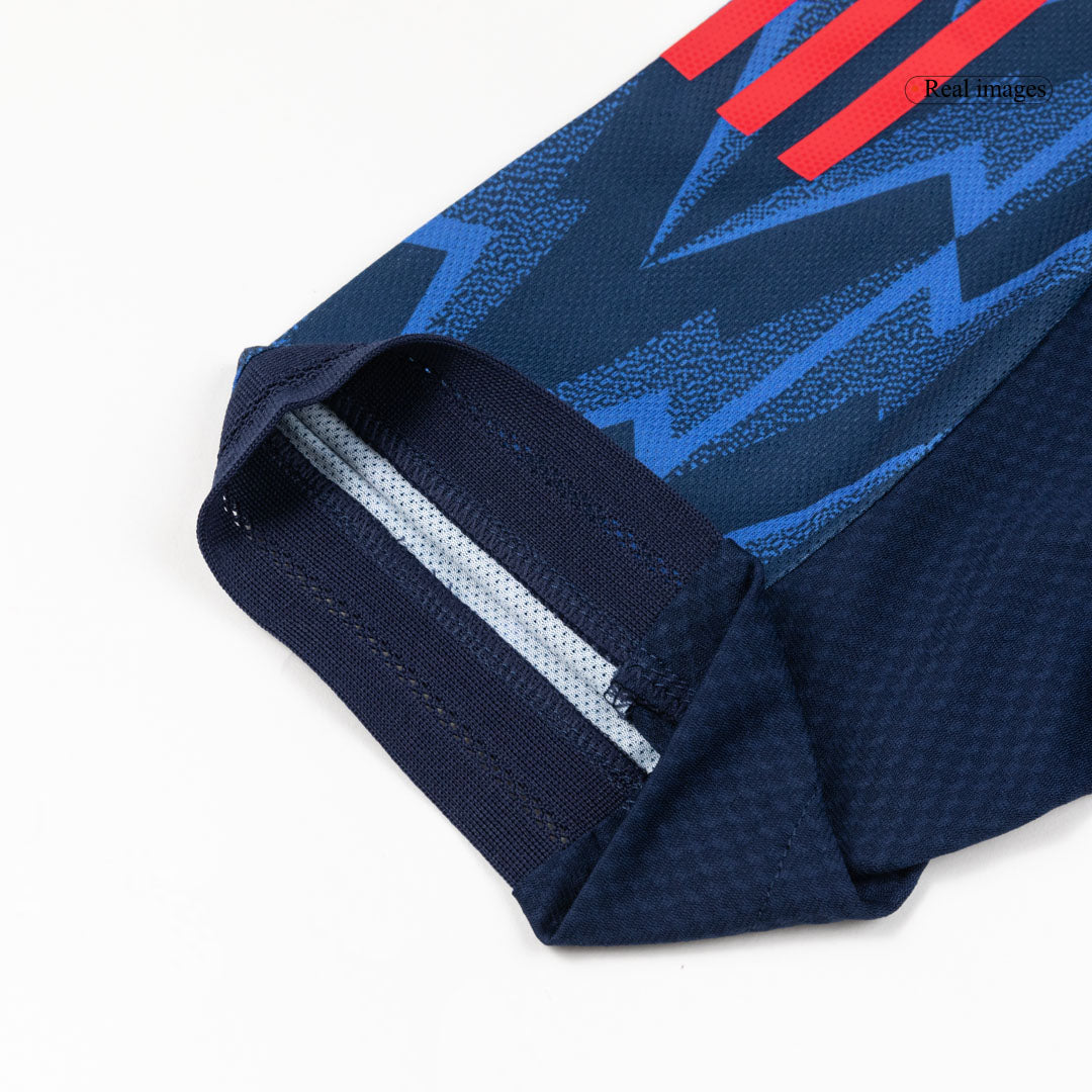 Maillot de football extérieur authentique Arsenal RICE #41 2025/26 Bleu