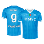 Maillot de football domicile LUKAKU #9 Napoli 2025/26 Bleu