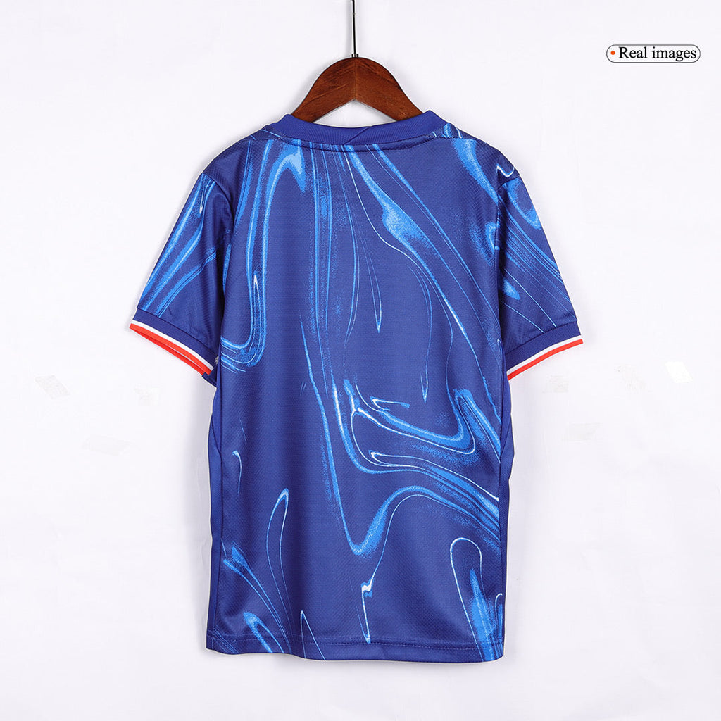 Camiseta de fútbol local del Chelsea para niños (camiseta y pantalón corto) 2024/25