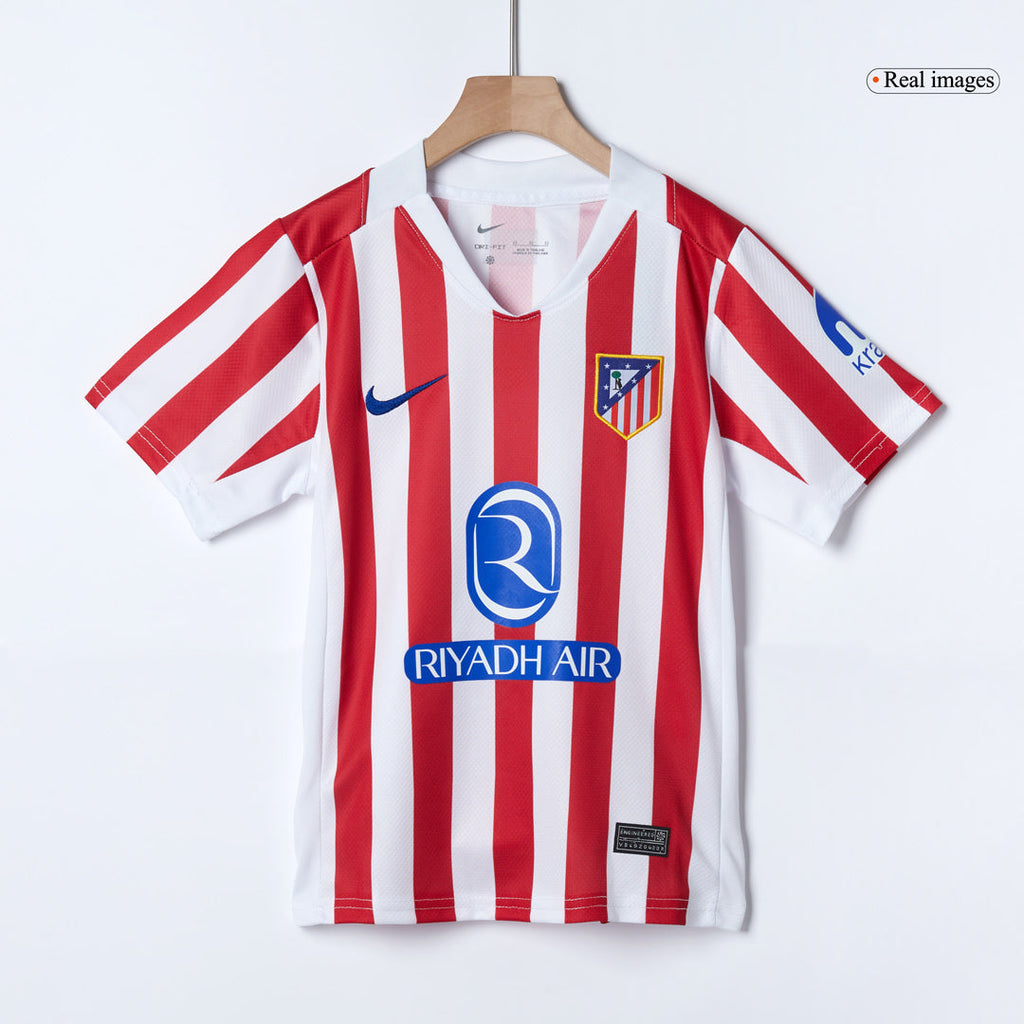 Maillot de football domicile Atlético Madrid pour enfant (maillot, short, chaussettes) 2025/26