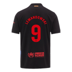Maillot de football LEWANDOWSKI #9 Barcelone Extérieur 2024/25