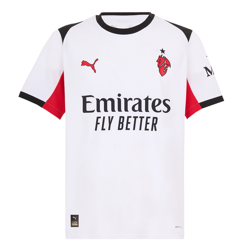 Maillot de football extérieur AC Milan MODRIĆ #14 2025/26 Blanc