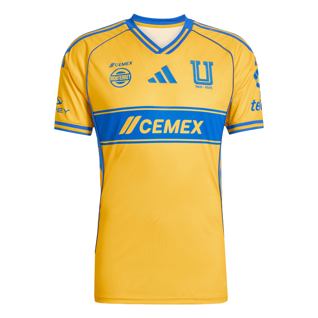 Kits de fútbol Tigres UANL Home Soccer Jersey 25/26 Amarillo