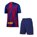 Soccer Kits Barcelona Home Soccer Jersey Kit(Jersey+Shorts) 2025/26 Red&Blue
