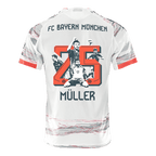 Soccer Kits Authentic MÜLLER Special #25 Bayern Munich Away Soccer Jersey 2025/26 White