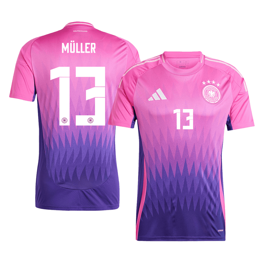 Maillot de football extérieur Allemagne MÜLLER#13 Euro 2024