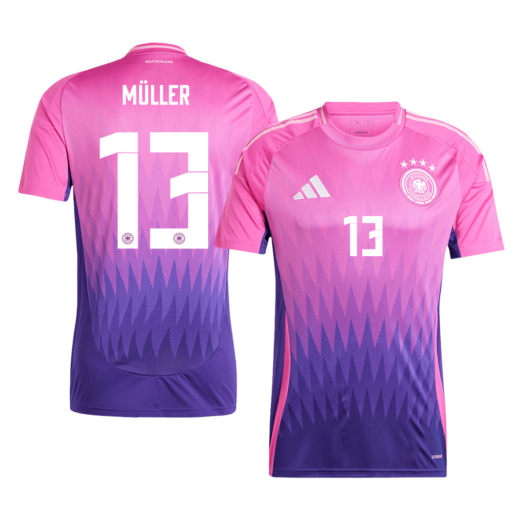 Maillot de football extérieur Allemagne MÜLLER#13 Euro 2024