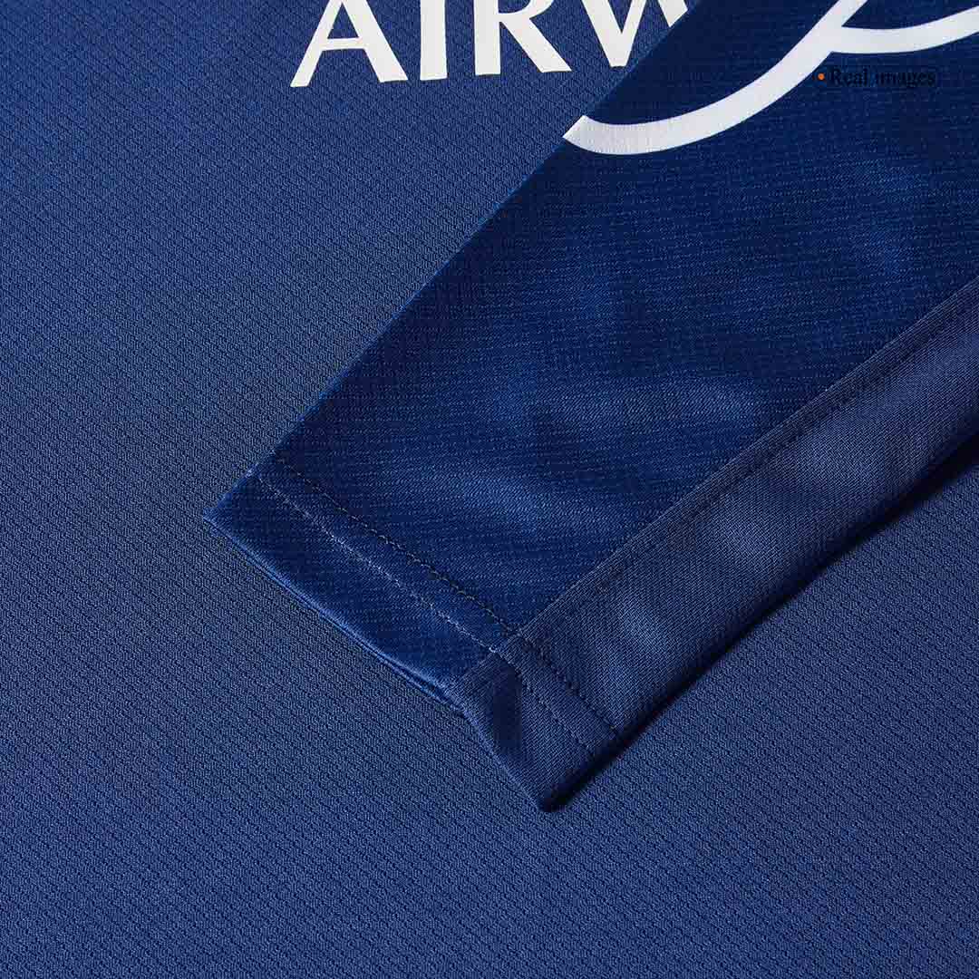 Camiseta de fútbol de manga larga de visitante del PSG 2024/25 azul marino
