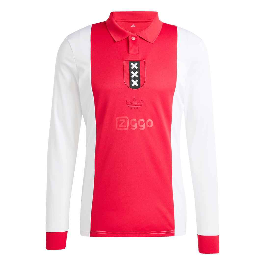 Soccer Kits Ajax 125th Anniversary Long Sleeve Soccer Jersey 2024/25 Red&White