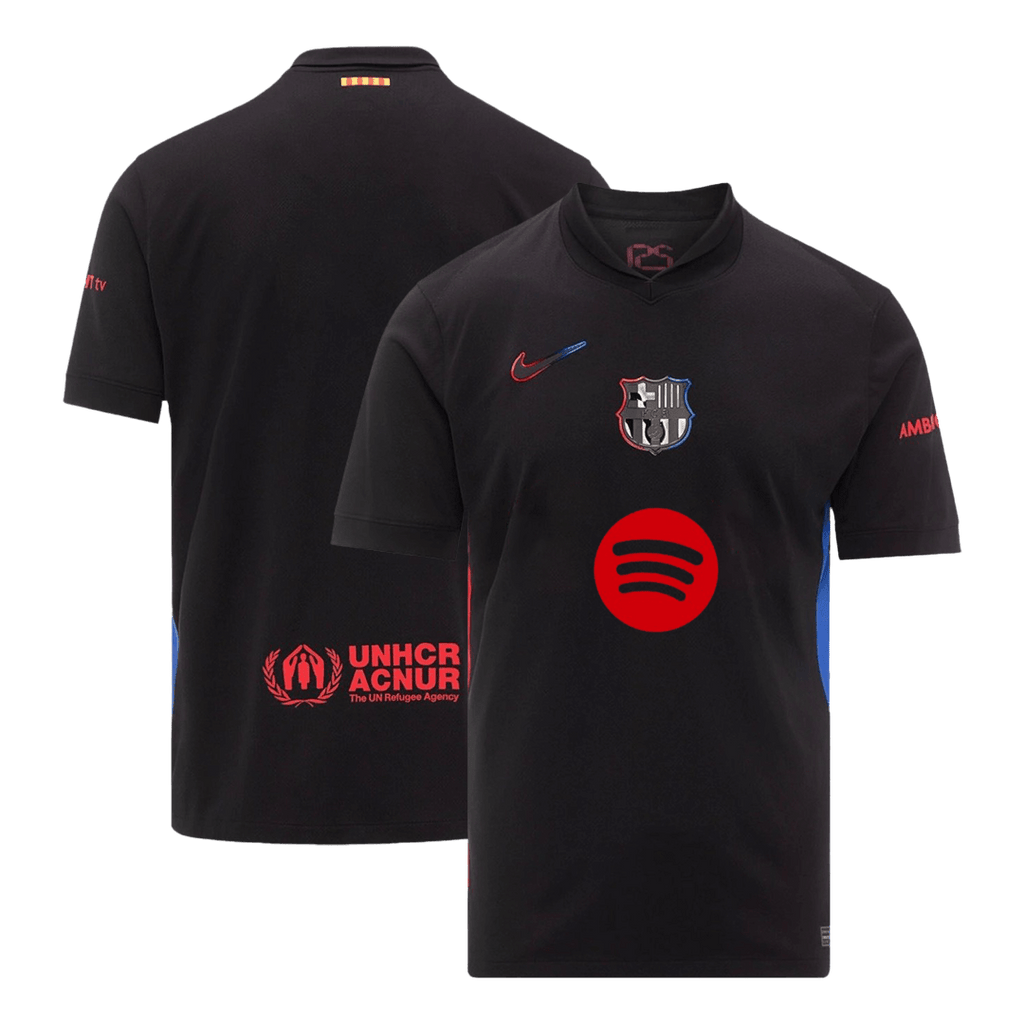 Soccer Kits Barcelona Away Soccer Jersey 2024/25 - Spotify Logo Without Text