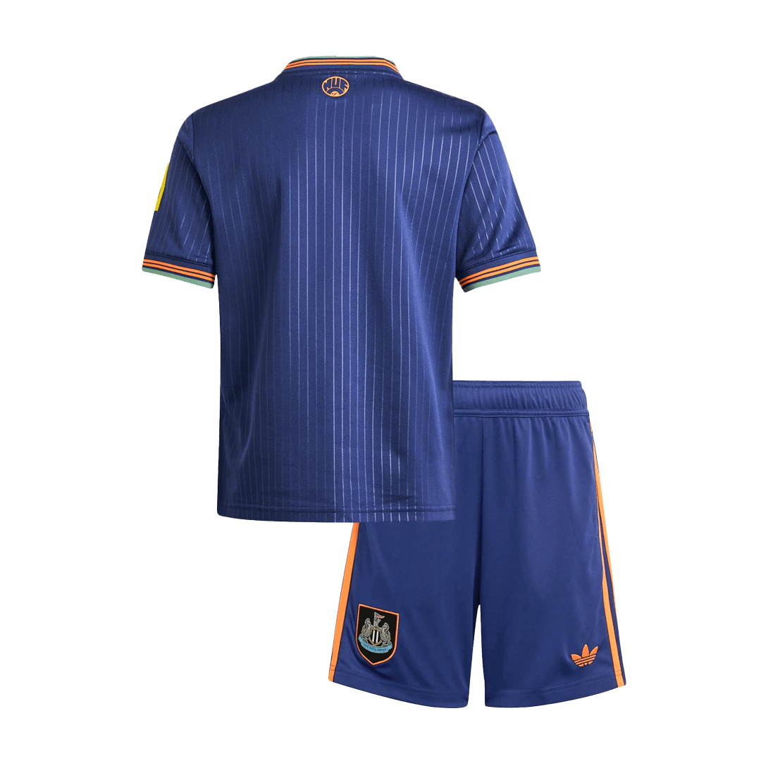 Camiseta de fútbol infantil de visitante del Newcastle United (camiseta y pantalón corto) 2025/26, azul marino