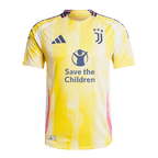 Soccer Kits Authentic YILDIZ #10 Juventus Away Soccer Jersey 2024/25 - Save The Children Sponsor