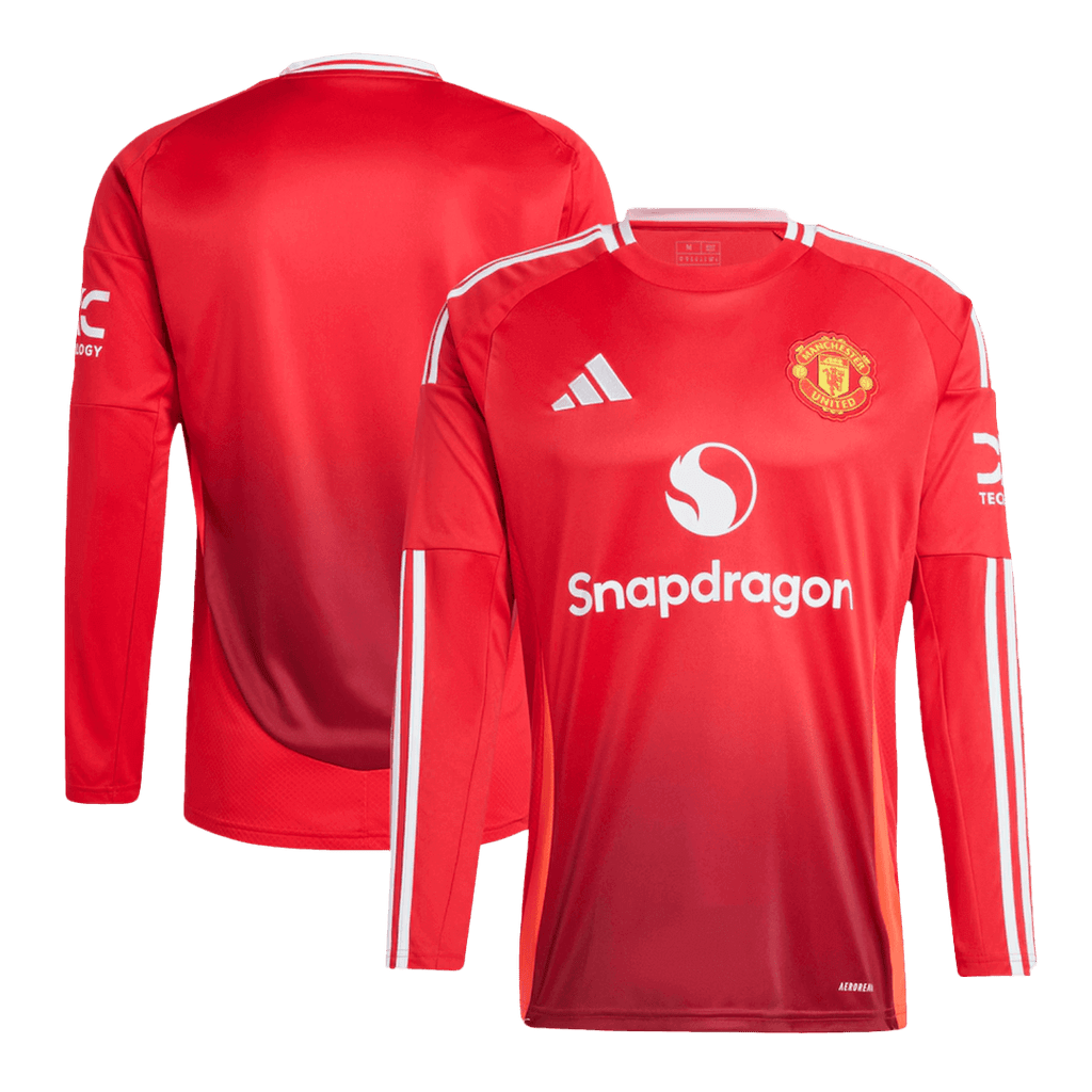 Maillot de football à manches longues Manchester United Domicile 2024/25