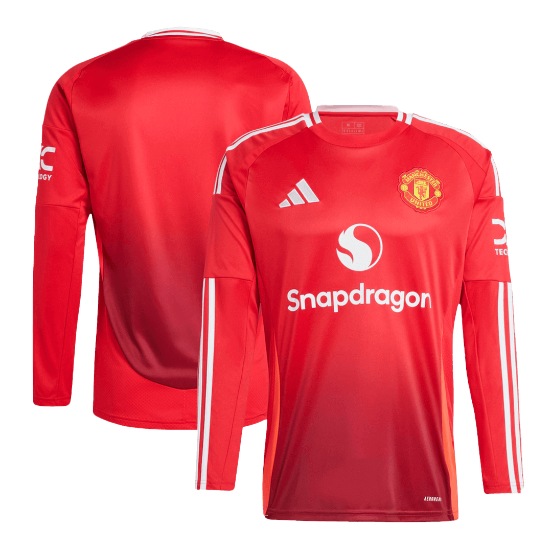Maillot de football à manches longues Manchester United Domicile 2024/25
