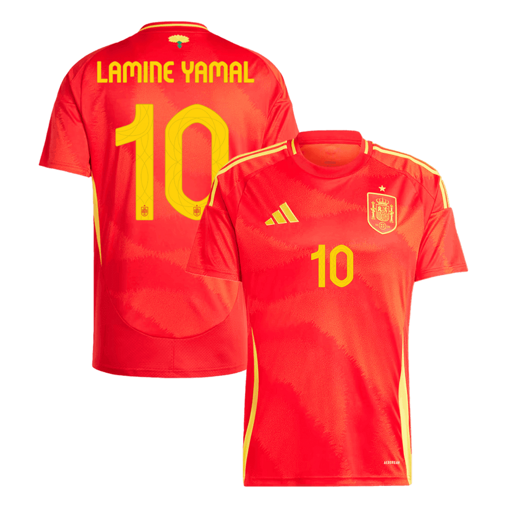 Kits de fútbol LAMINE YAMAL #10 España Camiseta de fútbol local Eurocopa 2024