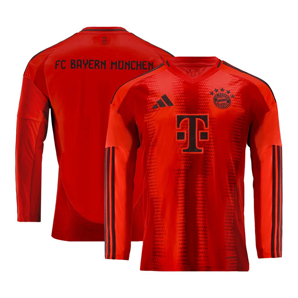 Soccer Kits Bayern Munich Home Long Sleeve Soccer Jersey 2024/25