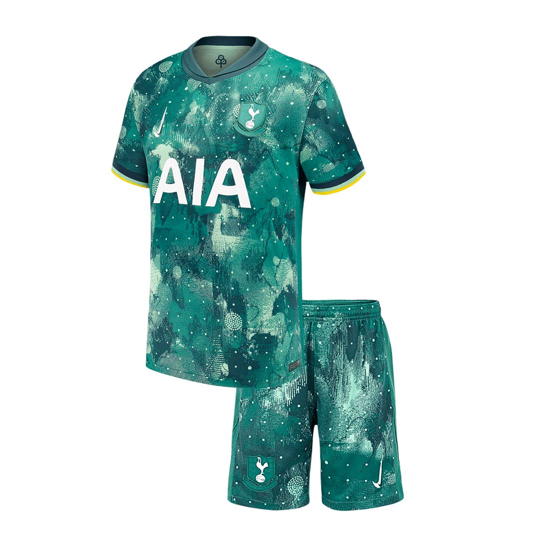 Maillot de football Tottenham Hotspur Third Extérieur Enfant (Maillot + Short) 2024/25