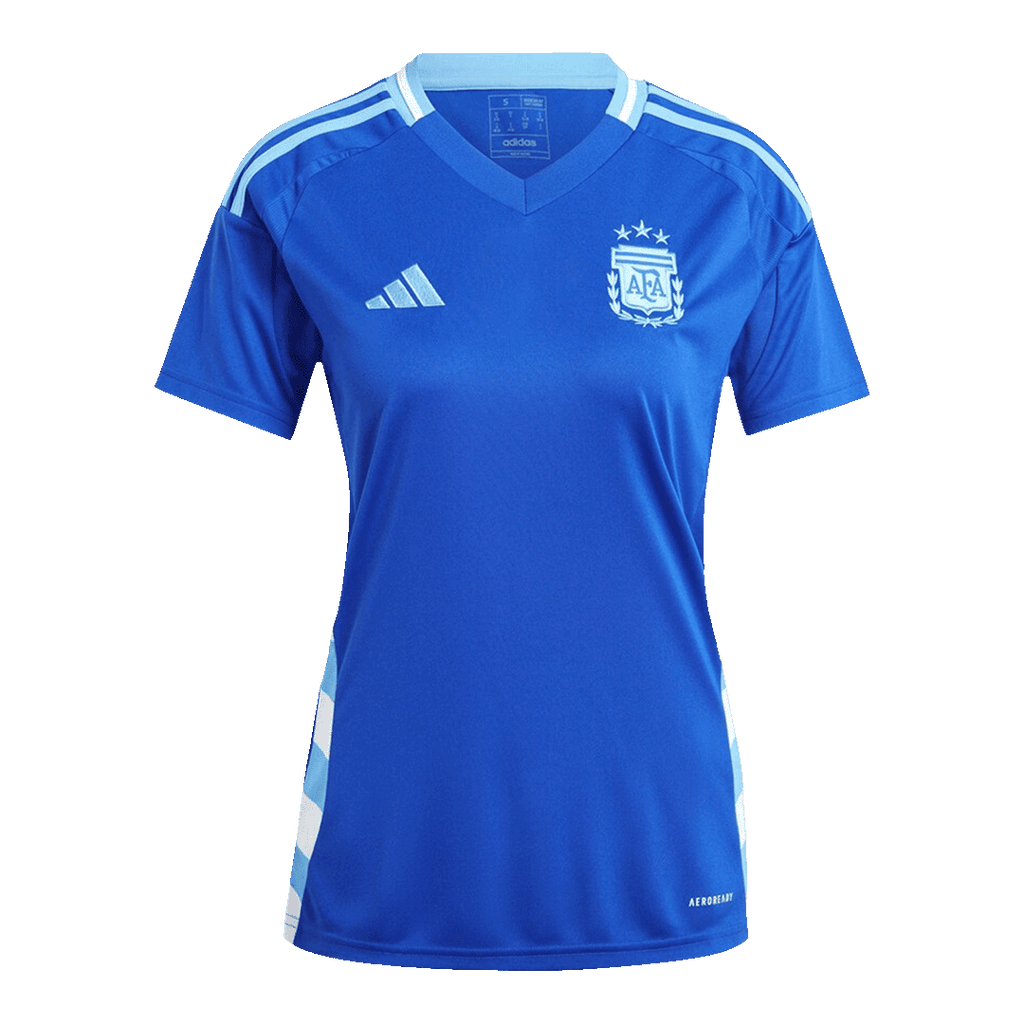 Camiseta de fútbol de visitante de Argentina para mujer Copa América 2024