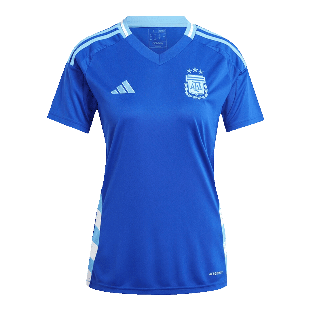 Camiseta de fútbol de visitante de Argentina para mujer Copa América 2024