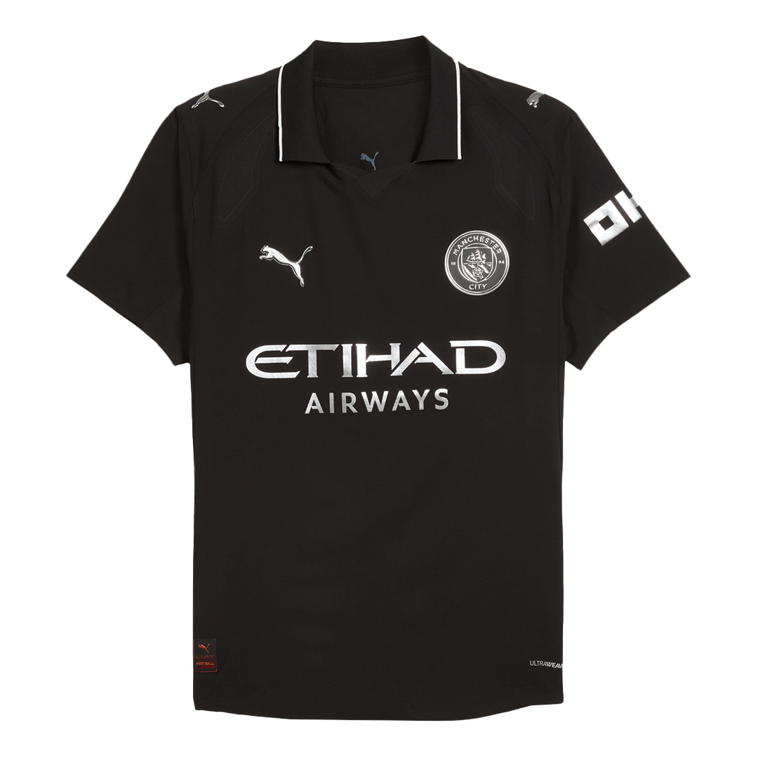 Soccer Kits Authentic FODEN #47 Manchester City Away Soccer Jersey 2025/26 Black