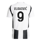 Soccer Kits Authentic  VLAHOVIĆ  #9 Juventus Home Soccer Jersey 2024/25 - Save The Children Sponsor