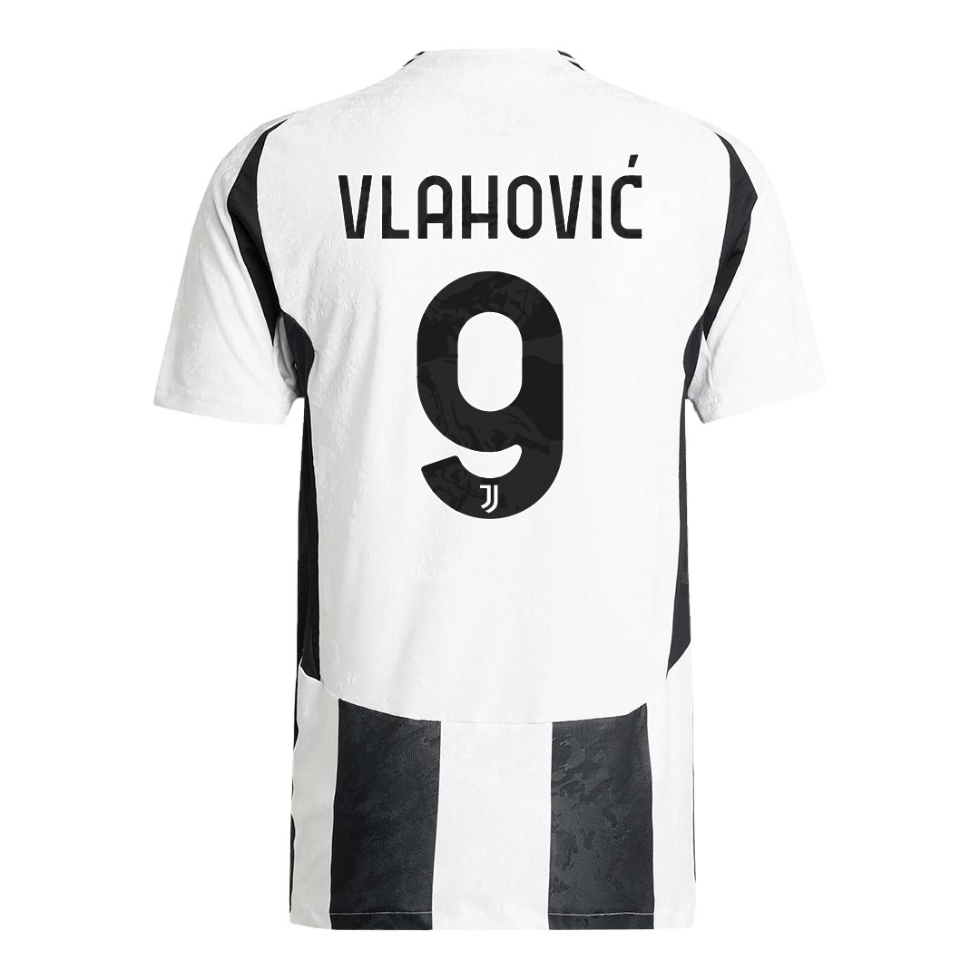 Soccer Kits Authentic  VLAHOVIĆ  #9 Juventus Home Soccer Jersey 2024/25 - Save The Children Sponsor