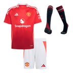 Camiseta de fútbol local del Manchester United para niños (camiseta, pantalón corto y calcetines) 2024/25