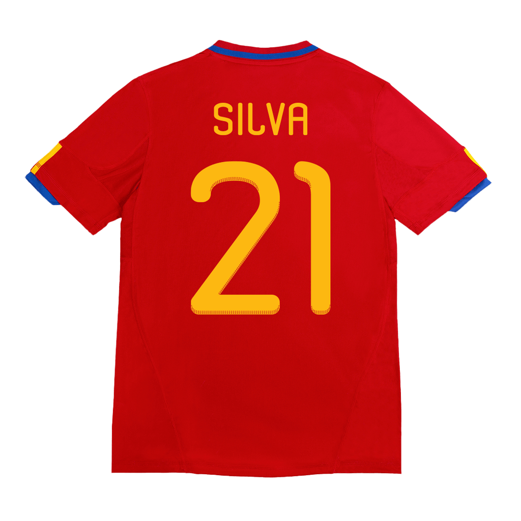 Camiseta de fútbol retro SILVA #21 2010 España local