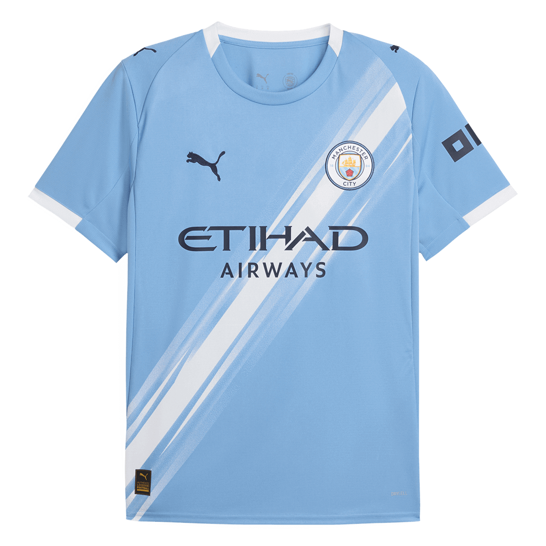 Camiseta de fútbol local RODRIGO #16 del Manchester City 2025/26 Azul - Copa Mundial de Clubes