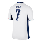 Kits de fútbol SAKA #7 Inglaterra Camiseta de fútbol local Euro 2024