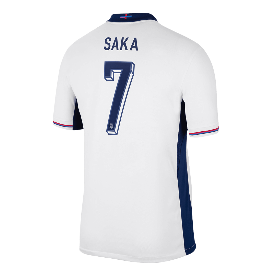 Kits de fútbol SAKA #7 Inglaterra Camiseta de fútbol local Euro 2024