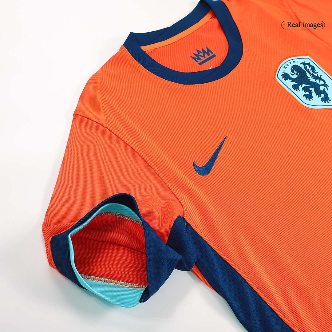 Maillot de football domicile des Pays-Bas MEMPHIS #10 pour l'Euro 2024