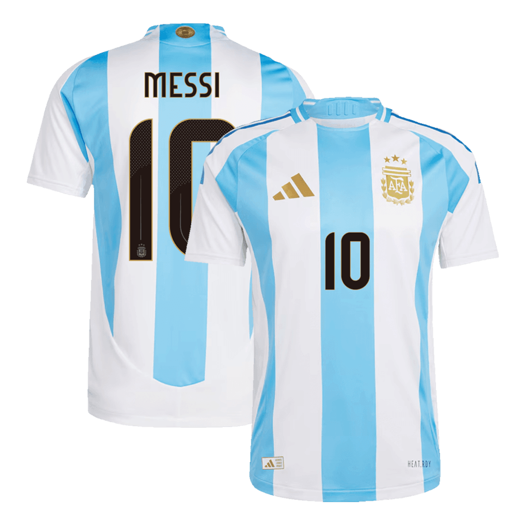 Soccer Kits Authentic MESSI #10 Argentina Home Soccer Jersey Copa America 2024