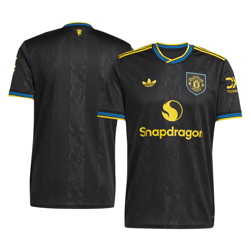 Maillot de football Manchester United Third Extérieur 2025/26 Noir
