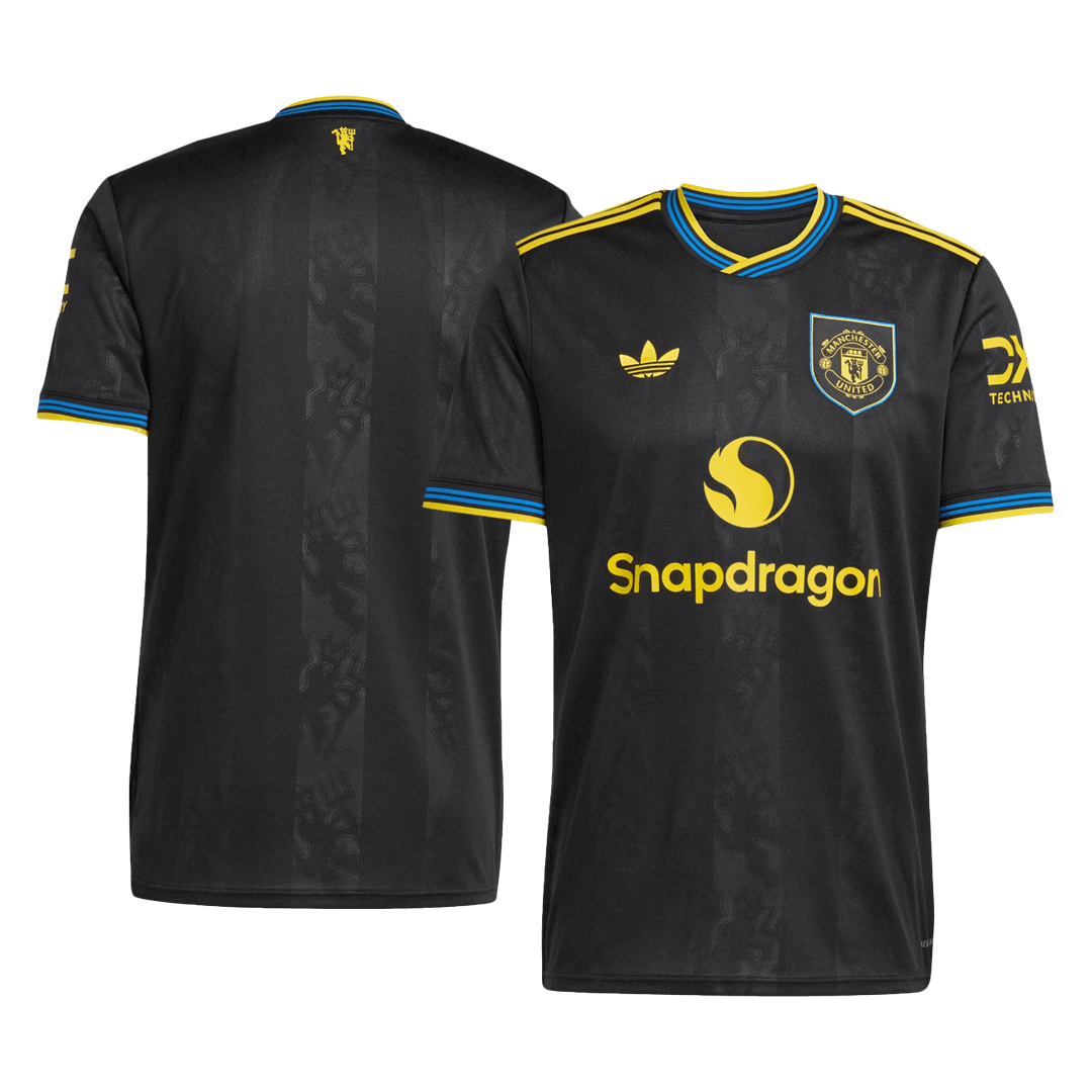 Maillot de football Manchester United Third Extérieur 2025/26 Noir