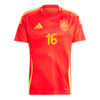 Equipaciones de fútbol RODRIGO #16 España Camiseta de fútbol local Eurocopa 2024