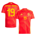 Maillot de football domicile Espagne LAMINE YAMAL #19 Euro 2024