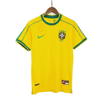 Camiseta de fútbol retro de Brasil de 1998 