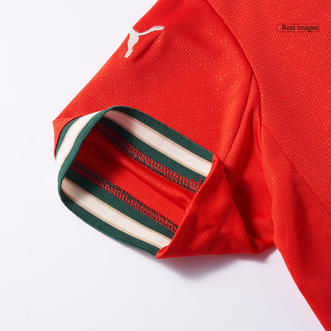 Kits de fútbol RONALDO #7 Camiseta de fútbol local de Portugal para mujer 2025 Rojo