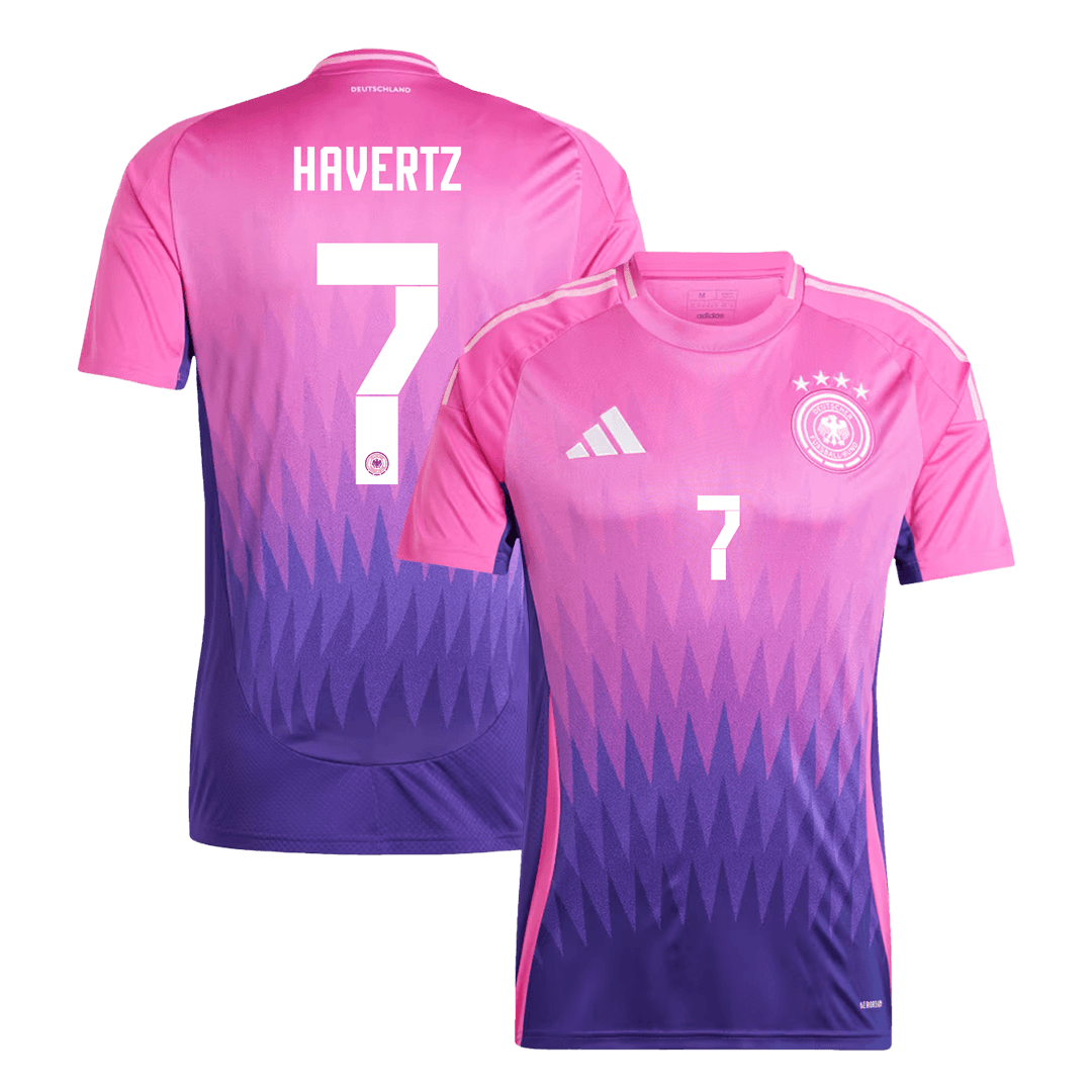Maillot de football extérieur Allemagne HAVERTZ #7 Euro 2024 