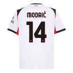 Maillot de football extérieur AC Milan MODRIĆ #14 2025/26 Blanc