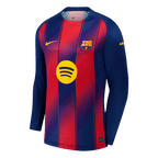 Soccer Kits 25/26 Barcelona Home Long Sleeve Soccer Jersey Red&Blue