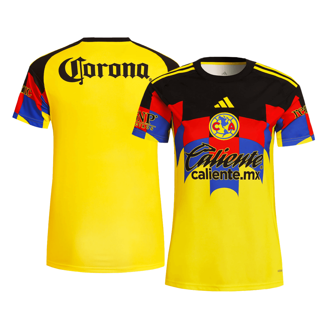 Kits de fútbol Camiseta de fútbol local del Club América para mujer 2025/26 Amarillo