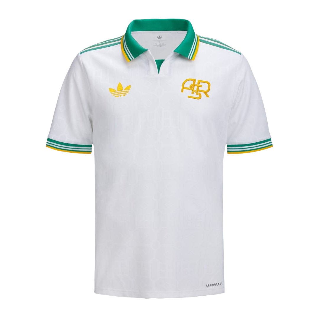 Camiseta de fútbol Roma 2025/26, tercera equipación, visitante, blanca