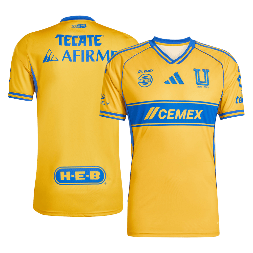 Kits de fútbol Tigres UANL Home Soccer Jersey 25/26 Amarillo