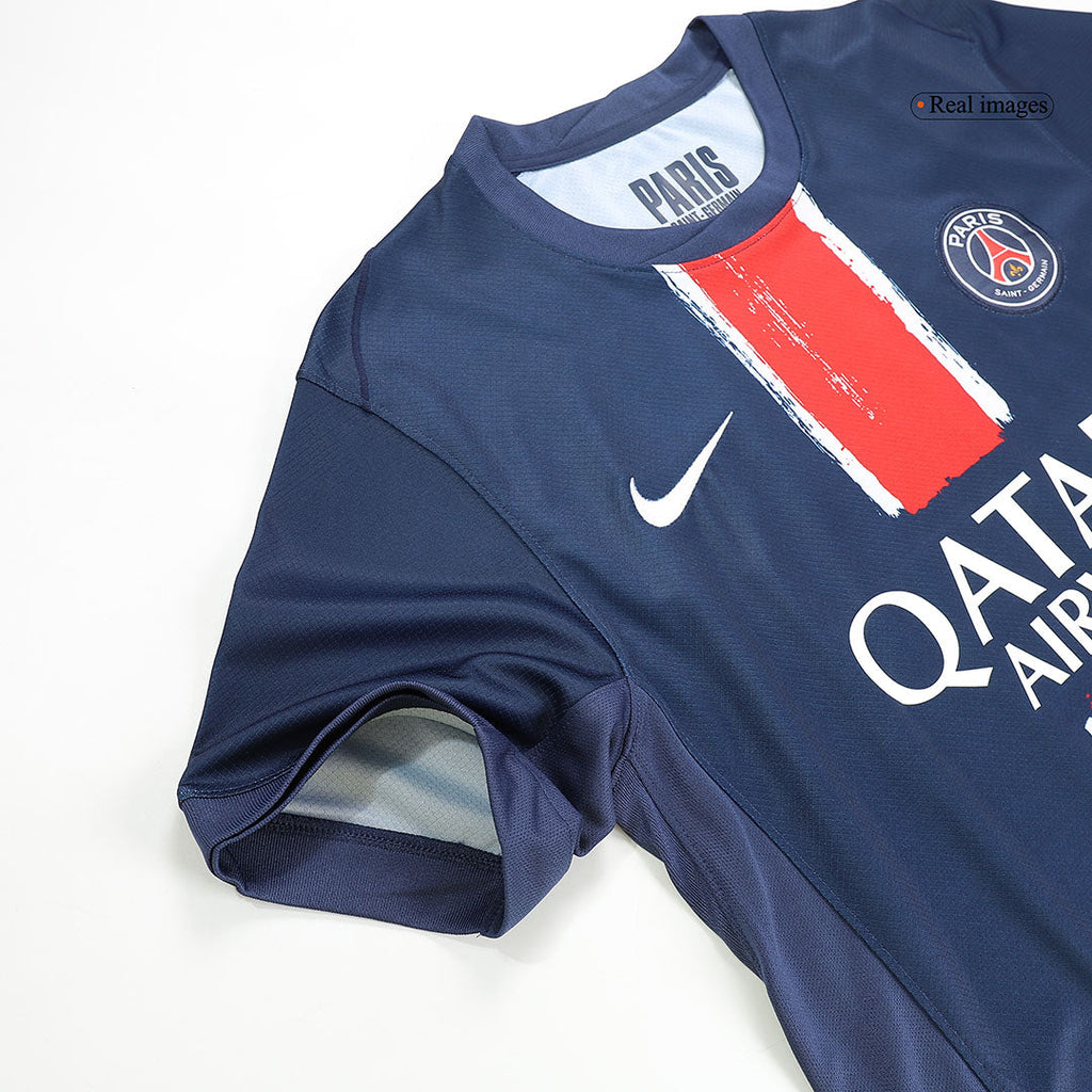 Soccer Kits CHAMPIONS #25 PSG Home Soccer Jersey 2024/25 Navy - CHAMPIONS OF EUROPE
