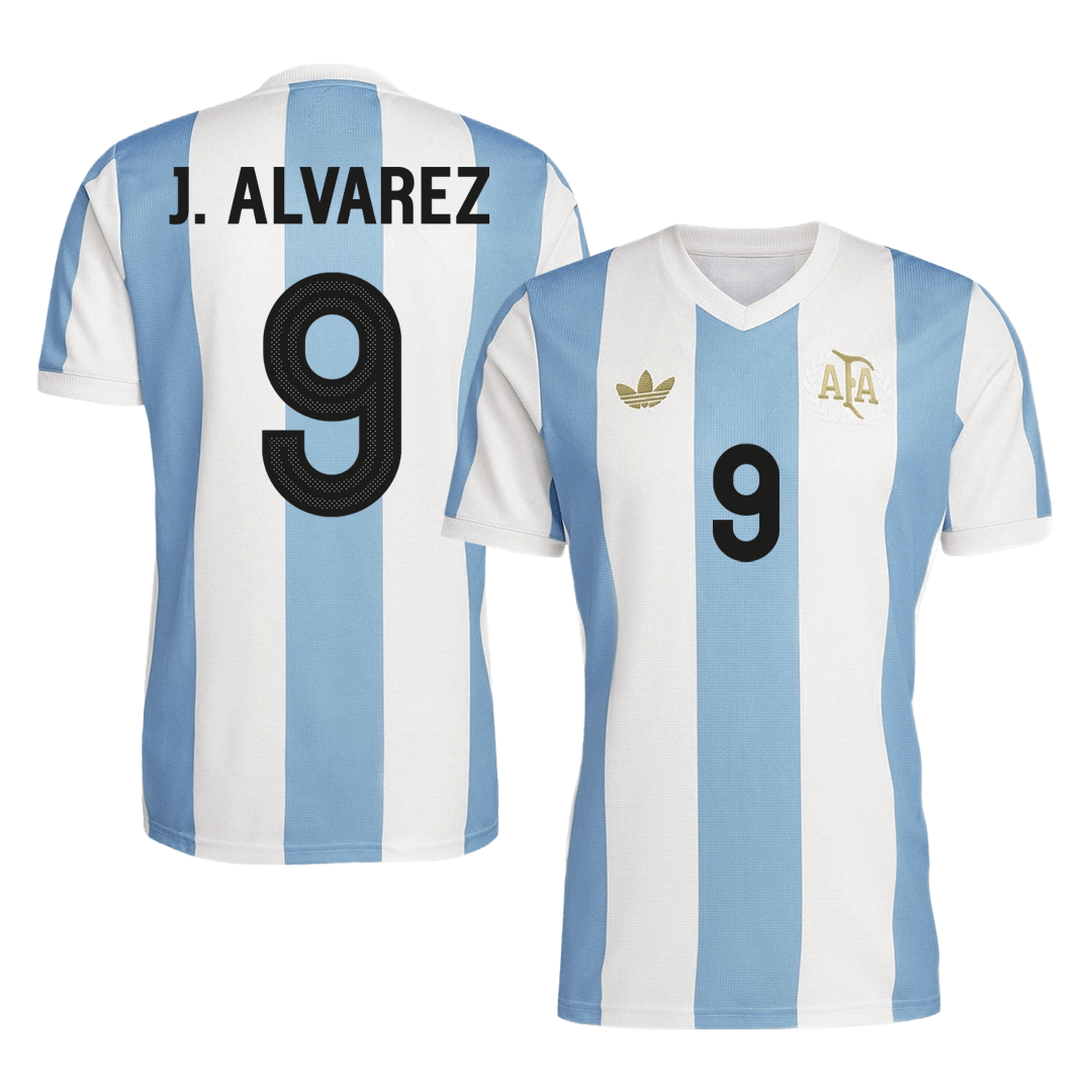 Maillot de football J.ALVAREZ #9 Argentine 2024 - 50e anniversaire