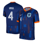 Camiseta de fútbol VIRGIL #4 de Holanda para la Eurocopa 2024