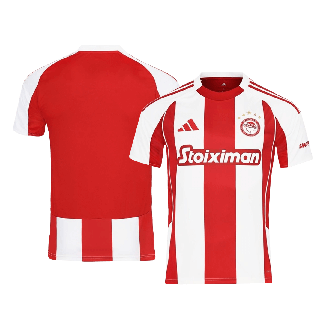 Maillot de football Olympiacos Domicile 2025/26 Rouge et Blanc